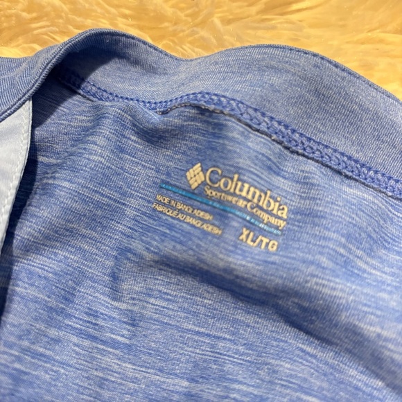 Columbia Women's blue Short Sleeve Cold Shoulder Tunic Top, Athletic Wear XL - Picture 4 of 9